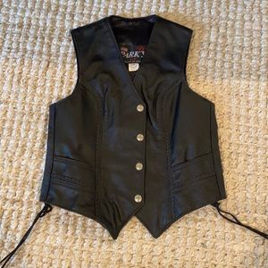 Women’s leather vest